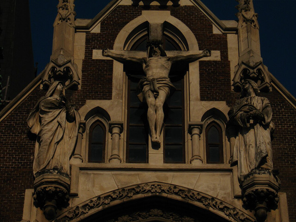 Petro Viitovych: Crucifixion in Saint Elizabeth Church in Lviv. Image - Petro Viitovych: Crucifixion in Saint Elizabeth Church in Lviv.